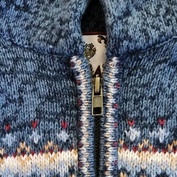 Tiara International Vintage Nordic Snow Flaked Pattern Sweater Size Medium - Picture 11 of 16